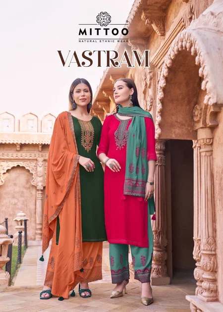 Vastram By Mittoo Rayon Daily Wear Kurti With Bottom Dupatta Orders In India